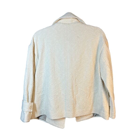 Banana Republic Womens Boucle Tweed Moto Jacket Balmacaan NWT Cream Ivory XS - Picture 3 of 14